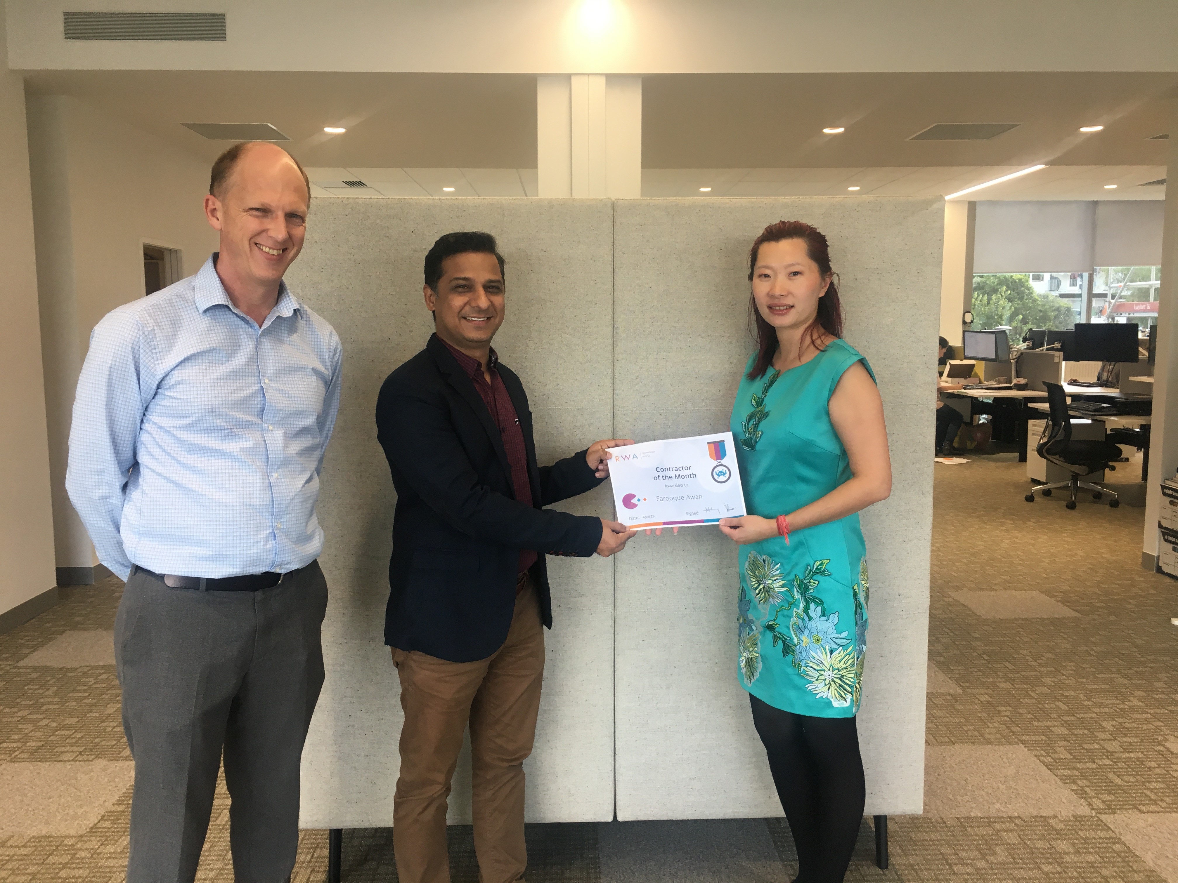 Farooq Awan pictured here with Science and Business Solutions Manager, Matthew Laurenson.